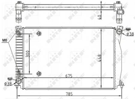 Радиатор охлаждения NRF 53105