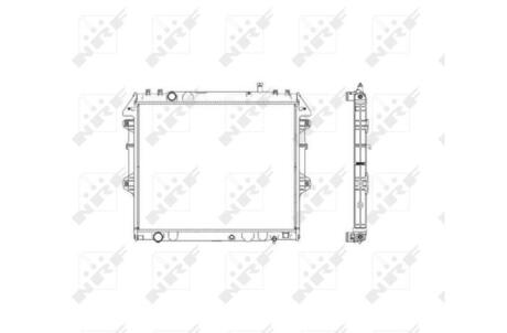 Радіатор охолодження Toyota Hilux 2.5 D-4D 01-05 NRF 53541