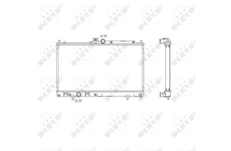 Радіатор охолодження двигуна NRF 53591