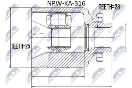 Шрус NTY npwka316