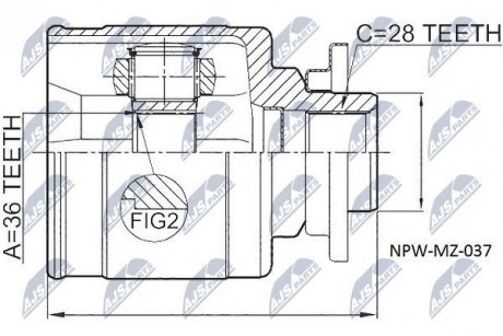 ШРКШ зовн. Ford Ranger NTY npw-mz-037