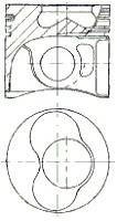 Поршень двигуна NURAL 87-114900-05