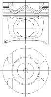 Поршень Mercedes CLS-Class, W251, W221, W212, C124, C207, C238, A124, A207, A238, S212 NURAL 87-427400-30