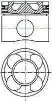 Поршень NURAL 8743570600