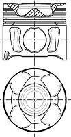 Поршень двигателя NURAL 87-443507-10