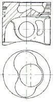 Поршень двигуна NURAL 87-501507-40