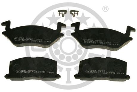 Купить Гальмівні колодки дискові Optimal bp-09668 (фото1) подбор по VIN коду, цена 771 грн.