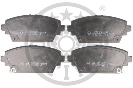 Гальмівні колодки дискові Optimal bp-10311