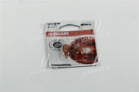 Лампа WY5W BMW E91, Opel Meriva, Ford Mondeo, Renault Duster, Citroen Berlingo, Dacia Duster, Citroen C5, Renault Megane, Citroen C3, Fiat 500 OSRAM 282702B