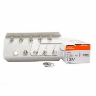 Купить Автомобильная лампа 10W OSRAM 64113 (фото1) подбор по VIN коду, цена 174 грн.