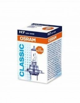 Автомобильная лампа H7 12V 55W PX26D Classic OSRAM 64210CLC