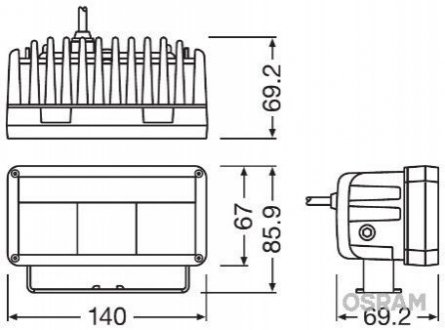 Фара дневного света OSRAM leddl102-wd