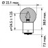 Купить Stop P22 24V 15W BA15s PHILIPS 13401CP (фото3) подбор по VIN коду, цена 70 грн.