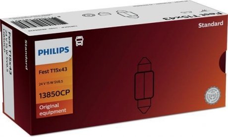 Автомобильная лампа 15W PHILIPS 13850CP