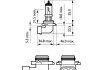 Купити Автомобильная лампа галогенова 51W Mitsubishi Outlander, Seat Ibiza, Leon, Hyundai Sonata, Volkswagen Touran, Lexus IS, Mitsubishi Lancer, BMW E91, Toyota Land Cruiser, Mazda Xedos 9, BMW E36 PHILIPS 9006XVPB1 (фото3) підбір по VIN коду, ціна 807 грн.