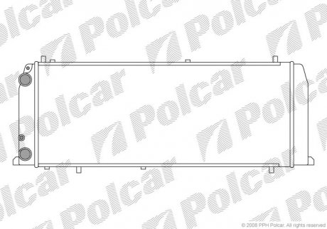 Радитор Audi 100 1.8 84- Audi 100 Polcar 131508A4
