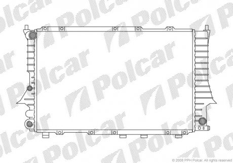 Купить Радиатор охлаждения Audi 100 2,8 90-94 Audi 100 Polcar 131608-3 (фото1) подбор по VIN коду, цена 2209 грн.