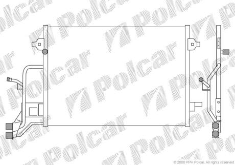 Радіатори кондиціонера AUDI A4 Polcar 1324K8C1