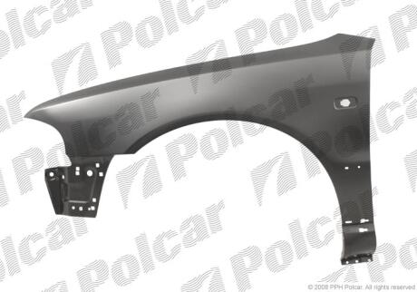 Крило переднє AUDI A4 01.99- Polcar 132502