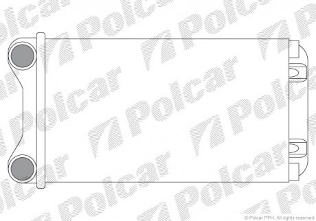 Радиатор печки Audi A4 01- Audi A4 Polcar 1325N8A1