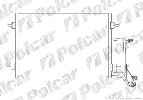 Радіатори кондиціонера | AUDI A6 97- Polcar 1326K8C3S