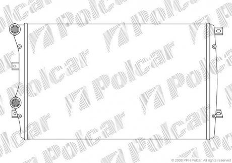 Купить Радиатор Caddy III 1.9TDI BJB (+/- AC) (650x418x26) Volkswagen Passat, Golf, Skoda Octavia, Yeti, Volkswagen Jetta, Skoda Superb, Audi A3, Volkswagen Touran, Caddy, Seat Altea, Toledo Polcar 133108A2 (фото1) подбор по VIN коду, цена 2121 грн.
