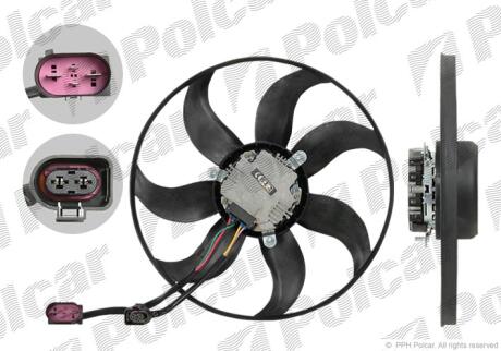 Вентилятор без кожуха VW/AUDI Polcar 133123U4
