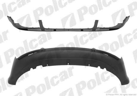 Спойлер бампера переднього AUDI A4, 01- Polcar 133425
