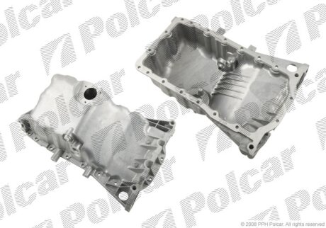 Поддон двиг. Audi A4 1.8T (01-08) c дат. масла Polcar 1334MO1