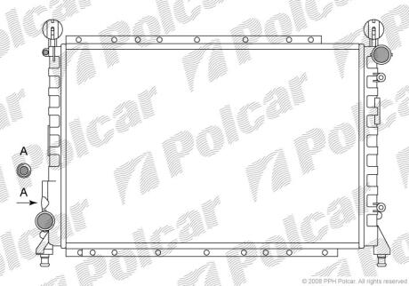 Радіатори охолодження 145/146 94-99 Polcar 1402085