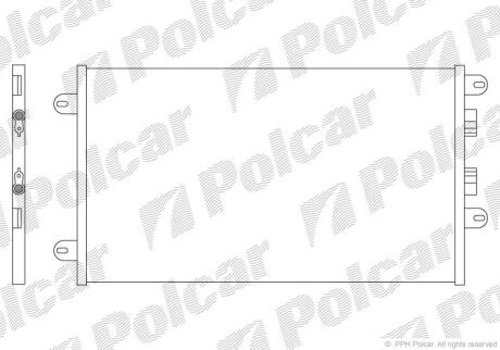 Радіатори кондиціонера ALFA ROMEO 147 Polcar 1404K8C1
