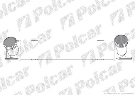 Интеркуллер BMW 1 (E81), 1 (E82), 1 (E87), 1 (E88), 3 (E90), 3 (E91), 3 (E92), 3 (E93), X1 (E84) 2.0D 06.04-06.15 BMW E91, E90, E82, E81, E88, X1, E87 Polcar 2001J8-1
