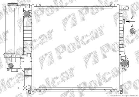 Радіатори охолодження 3 E36 91- Polcar 200708A2
