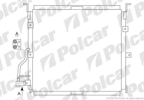 Радіатори кондиціонера BMW 3 E36, 92- Polcar 2007K8C5