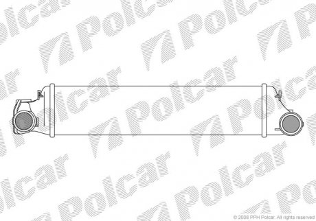 Купити Інтеркулер BMW 3(E46) 2.0/3.0D 98- BMW E46 Polcar 2008J8-1 (фото1) підбір по VIN коду, ціна 2776 грн.