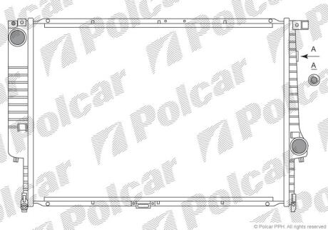 Радіатори охолодження 7 E32 86-94 Polcar 201508A5