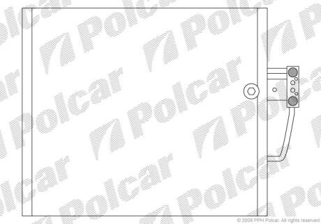 Радіатори кондиціонера BMW 5 E39, 95-97 Polcar 2016K8C1