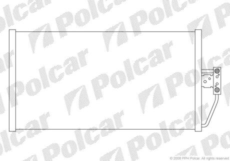 Радіатори кондиціонера BMW 5 E39, 95- (D) Polcar 2016K8C3