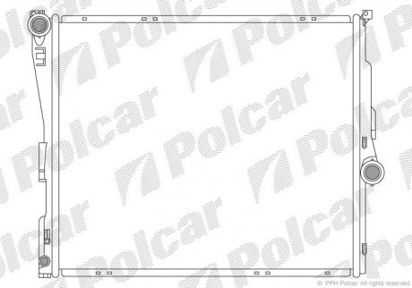 Радиатор основной BMW X3(E83) 2.0-3.5 04- BMW X3 Polcar 205508-1