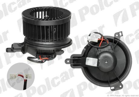 Вентилятор кабіни BERLINGO/306/PARTNER Polcar 2324NU1