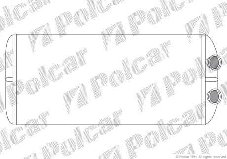 Радіатор опалення салону CITROEN BERLINGO 1.6-2.0D 12.99- Citroen C4, Berlingo, Peugeot Partner Polcar 2329N8-3