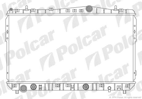 Радіатори охолодження | LACETTI 03- Polcar 2505082