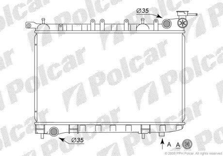 Радіатори охолодження | ALMERA I (N15), 07.9 Nissan Almera Polcar 2731081
