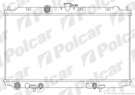 Радіатори охолодження | ALMERA II Hatchback Polcar 2734082