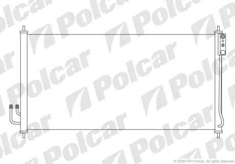 Радіатори кондиціонера Nissan Murano, 03- Polcar 2748K8C1