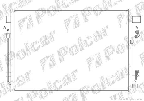 Радіатори кондиціонера | Nissan Murano,11.07- Polcar 2749K81K