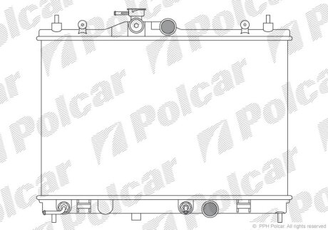 Радіатори охолодження | TIIDA sedan (SC11), Polcar 2758081