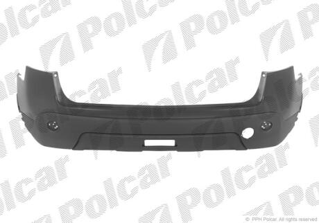 Бампер задній QASHQAI, 03.07-04.10 Polcar 275996