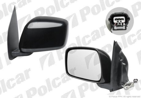 Дзеркало зовнішнє правий | NAVARA/PATHFIND.,04- Polcar 2782524E