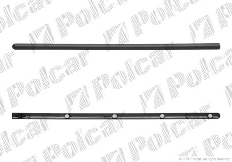 Накладка дверей лівий=правий | LOGAN, 07.04- Polcar 28000020